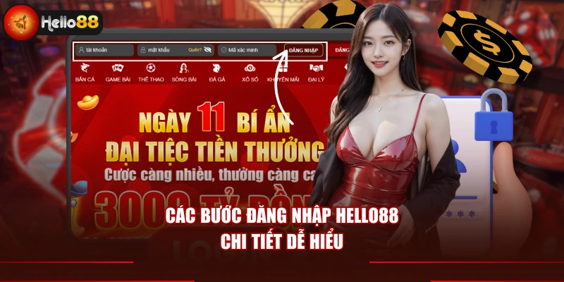 Các bước đăng nhập Hello88 chi tiết dễ hiểu