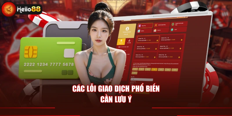 Các lỗi giao dịch phổ biến cần lưu ý