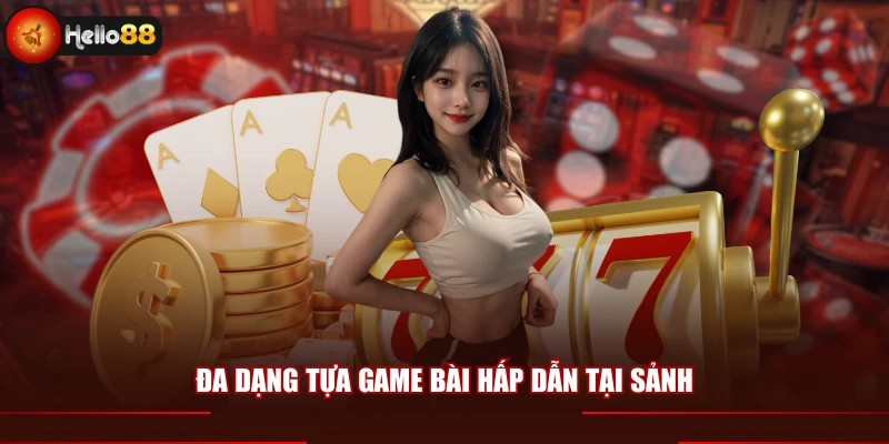 Đa dạng tựa game bài hấp dẫn tại sảnh